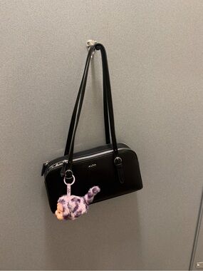 ALDO Black Shoulder Bag with zippers